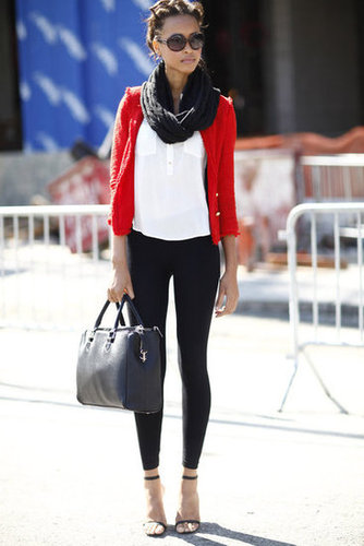 Layering done the ultrachic way with a tweedy jacket and a silky blouse under a chunky seasonal scarf.
Source: Greg Kessler
Layering done the ultrachic way with a tweedy jacket and a silky blouse under a chunky seasonal scarf.
Source: Greg Kessler