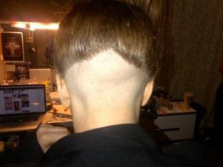 Picture of Lady Gaga's Shaved Head For Terry Richardson's Late Mum