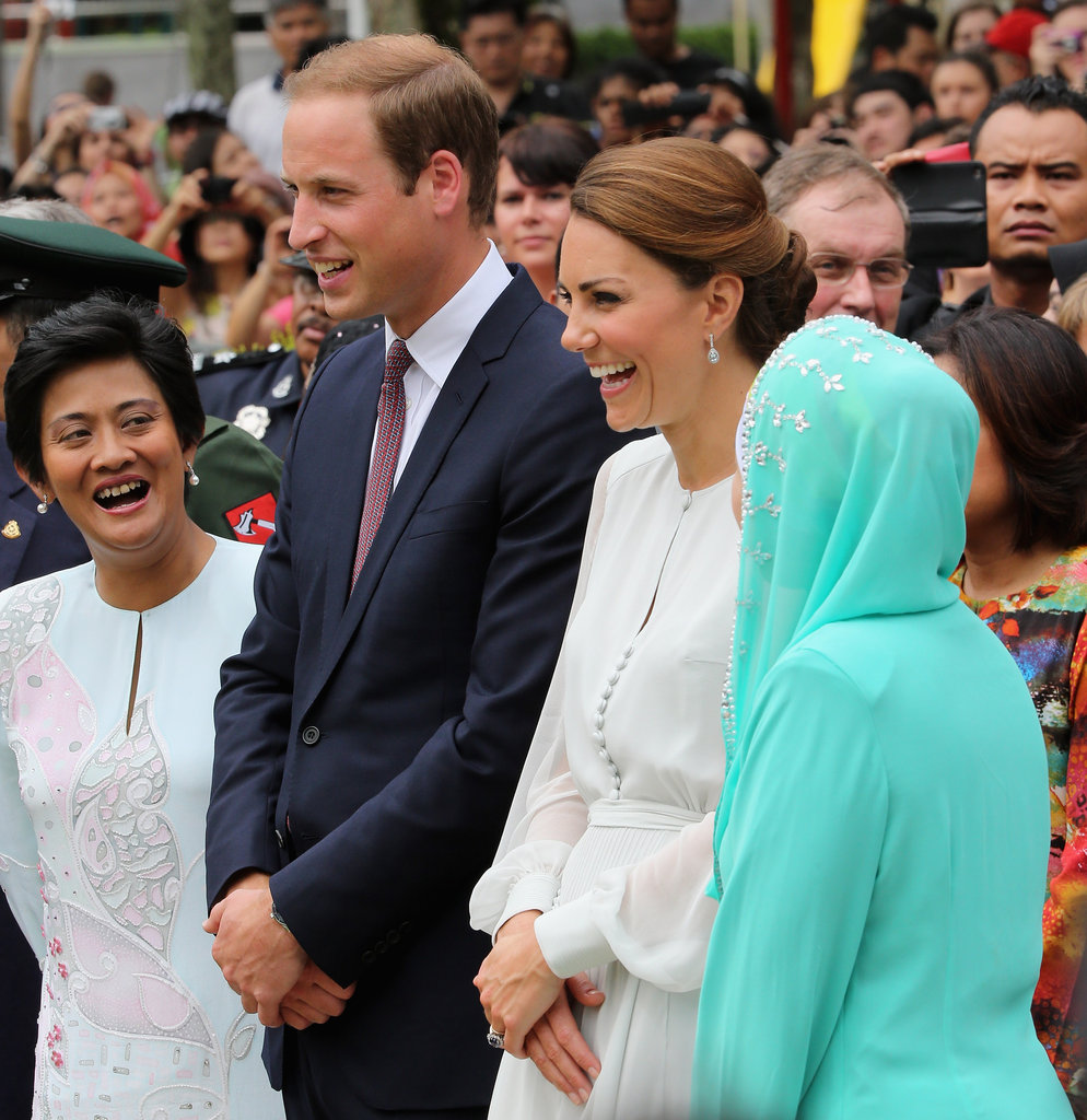 Will and Kate were all smiles in Malaysia on day four of their 2012 tour.
Will and Kate were all smiles in Malaysia on day four of their 2012 tour.