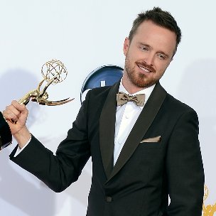 Aaron Paul Emmy Interview in Press Room