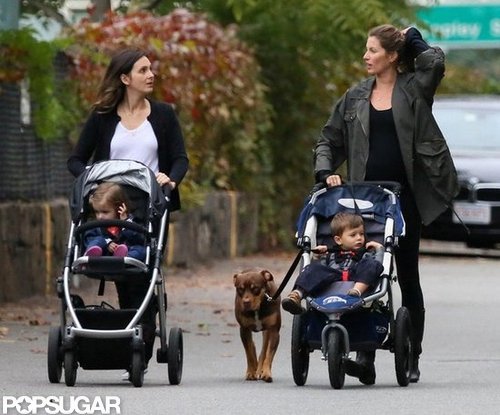Gisele Bundchen Bumps Around Boston With Ben While Tom Hits the Field Gisele Bundchen Bumps Around Boston With Ben While Tom Hits the Field