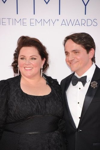 Melissa McCarthy wore a black dress.
Melissa McCarthy wore a black dress.