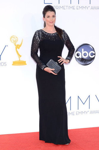 Julia Ormond wore a black gown to the Emmys.
Julia Ormond wore a black gown to the Emmys.