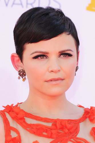 Ginnifer Goodwin wore earrings to match her Monique Lhuillier gown at the Emmys.
Ginnifer Goodwin wore earrings to match her Monique Lhuillier gown at the Emmys.