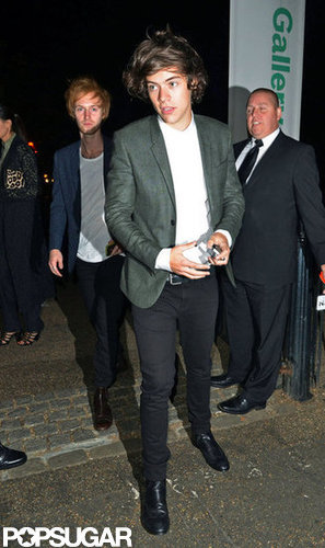 Harry Styles left a party with Kate Moss.
Harry Styles left a party with Kate Moss.