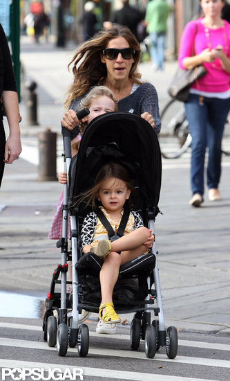 Sarah Jessica Parker crossed a street with the twins.
Sarah Jessica Parker crossed a street with the twins.
