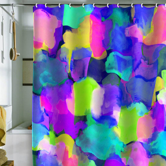DENY Designs Amy Sia 'Brushstroke Blue' Shower Curtain