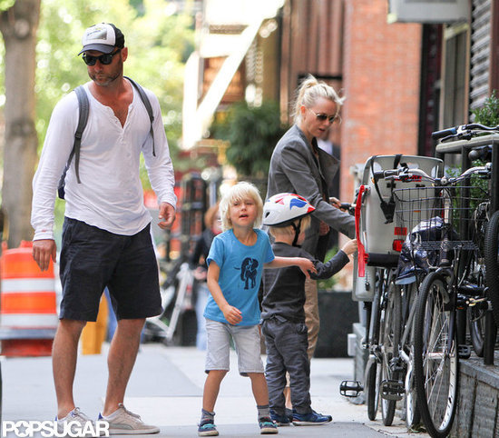 Liev Schreiber and Naomi Watts took their boys, Kai Schreiber and Sasha Schreiber, for a bike ride around NYC.
Liev Schreiber and Naomi Watts took their boys, Kai Schreiber and Sasha Schreiber, for a bike ride around NYC.