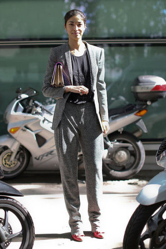 Caroline Issa showed off easy suiting.
Caroline Issa showed off easy suiting.
