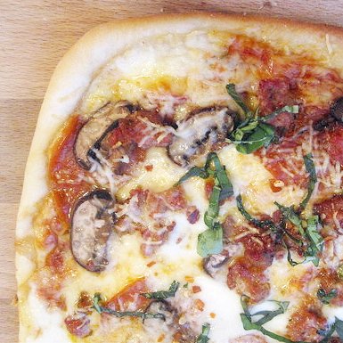 Pepperoni, Mushroom, and Sausage Pizza Recipe Pepperoni, Mushroom, and Sausage Pizza Recipe