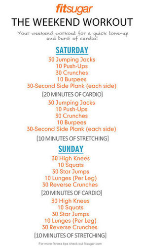 Weekend Workout Poster