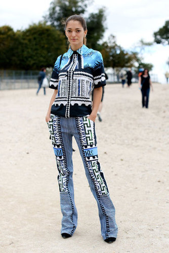 Print on print gave this styler major personality.
Print on print gave this styler major personality.