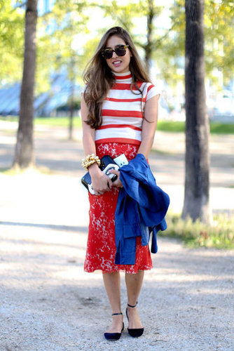 The reds made this print mix especially eye-catching.
The reds made this print mix especially eye-catching.