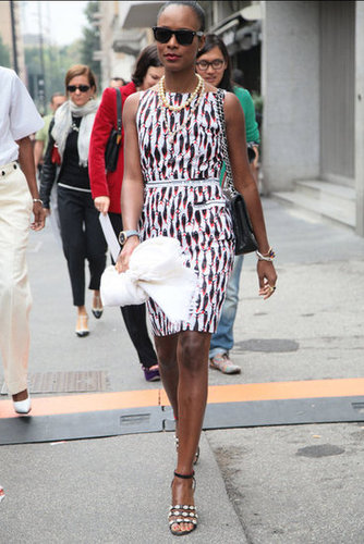 We can't decide what we love more — her printed sheath or to-die-for sandals.
Source: Greg Kessler
We can't decide what we love more — her printed sheath or to-die-for sandals.
Source: Greg Kessler