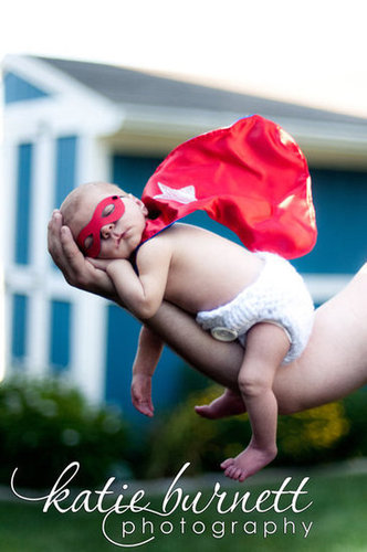 Newborn Superhero Mask and Cape Newborn Superhero Mask and Cape