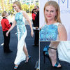 Pictures of Nicole Kidman in Antonio Berardi dress on the red carpet at the 2012 Emmy Awards