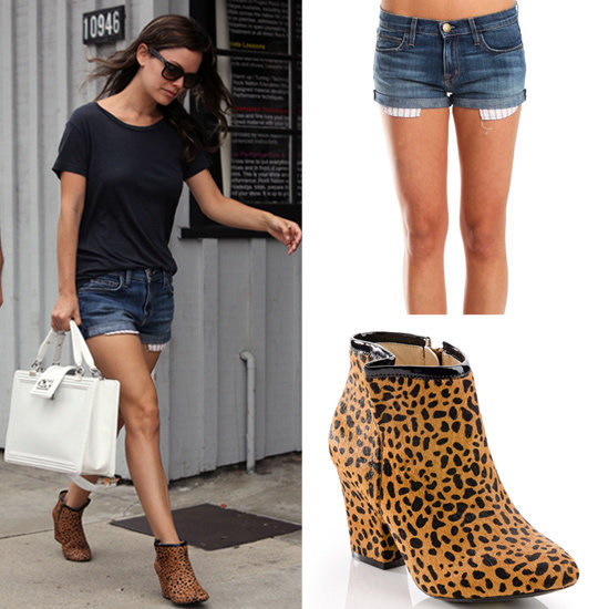 Rachel Bilson's Leopard Booties Rachel Bilson's Leopard Booties