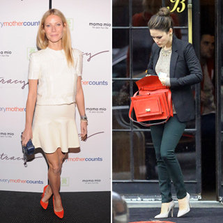 Where To Get Gwyneth Paltrow's Red Shoes And Rachel Bilson's Red Bag