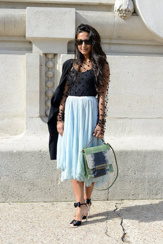 Powder blue and black were an unexpectedly pretty combo in this girlie mix.
Powder blue and black were an unexpectedly pretty combo in this girlie mix.