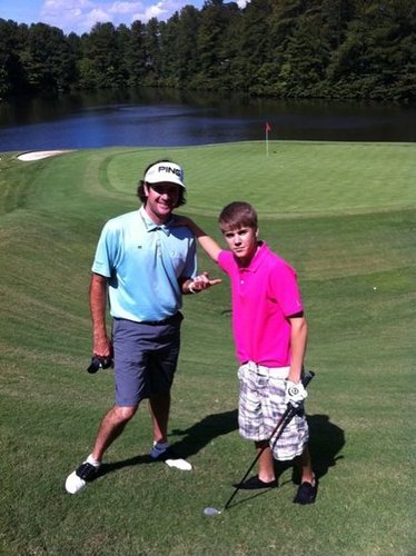 Justin Bieber joined golf great Bubba Watson for a round in 2011.
Source: Twitter user bubba watson
Justin Bieber joined golf great Bubba Watson for a round in 2011.
Source: Twitter user bubba watson
