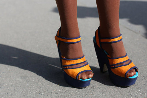 Colorblocked platforms always ensure that your outfit has a color kick.
Colorblocked platforms always ensure that your outfit has a color kick.