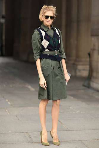 An even preppier slant on the trench, with an argyle layer.
An even preppier slant on the trench, with an argyle layer.