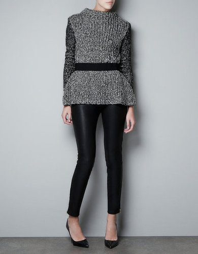 We love how this Zara Twist-Knit Frilled Jumper ($80) cinches in at the waist and creates curves — style it with skinny leather leggings and pumps or boots.
We love how this Zara Twist-Knit Frilled Jumper ($80) cinches in at the waist and creates curves — style it with skinny leather leggings and pumps or boots.