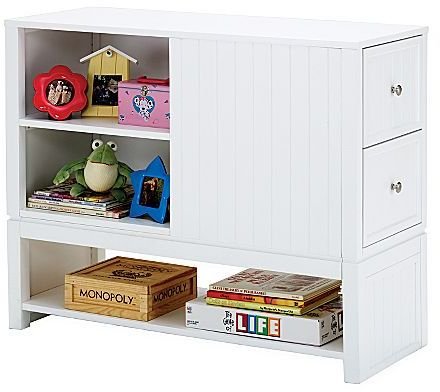 With areas for books, hidden drawers for treasured items, and a lower compartment for books that are too big to fit on the shelves, this Payton bookcase chest ($835) has storage for all your tot's books and favorite things.
With areas for books, hidden drawers for treasured items, and a lower compartment for books that are too big to fit on the shelves, this Payton bookcase chest ($835) has storage for all your tot's books and favorite things.