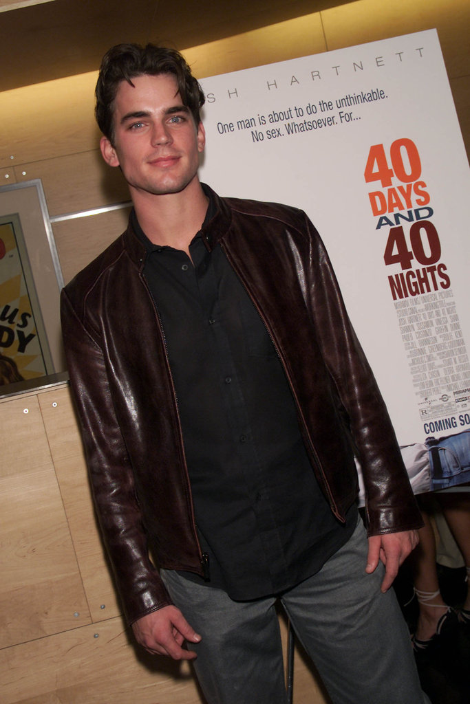 A fresh-faced Matt Bomer posed solo at an NYC screening of 40 Days and 40 Nights in February 2002.
A fresh-faced Matt Bomer posed solo at an NYC screening of 40 Days and 40 Nights in February 2002.