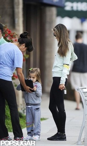 Alessandra Ambrosio and Anja Wear Workout Gear For a Girls' Day Alessandra Ambrosio and Anja Wear Workout Gear For a Girls' Day