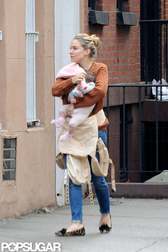 Sienna Miller Brunches With Baby Marlowe in the Big Apple Sienna Miller Brunches With Baby Marlowe in the Big Apple