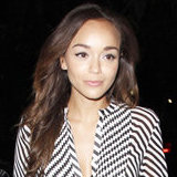Ashley Madekwe Rocks Blue Suede Shorts at a Madonna Concert Ashley Madekwe Rocks Blue Suede Shorts at a Madonna Concert