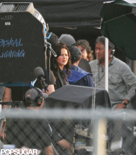 Jennifer Lawrence stepped out on set in Atlanta.
Jennifer Lawrence stepped out on set in Atlanta.