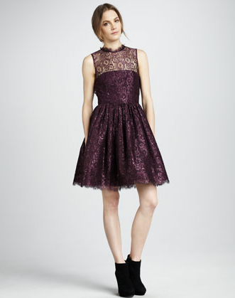 This perfectly girlie Alice + Olivia Ophelia Shimmery Lace Dress ($495) marries lace, Fall's rich burgundy hue, and a touch of metallics all in one standout piece.
This perfectly girlie Alice + Olivia Ophelia Shimmery Lace Dress ($495) marries lace, Fall's rich burgundy hue, and a touch of metallics all in one standout piece.