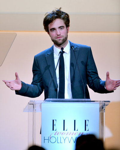 Robert Pattinson stepped out in LA for Elle's Women in Hollywood Awards.
Robert Pattinson stepped out in LA for Elle's Women in Hollywood Awards.