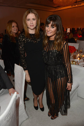 Jenna Fischer and Lea Michele posed for photos at the Elle Women in Hollywood Awards in LA.
Jenna Fischer and Lea Michele posed for photos at the Elle Women in Hollywood Awards in LA.