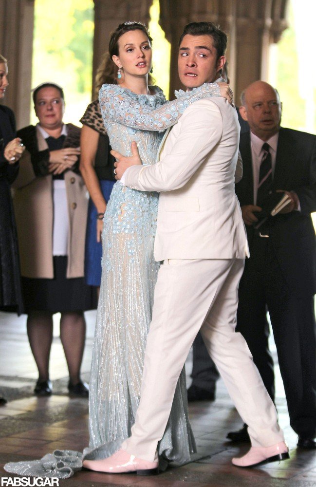 Blair Waldorf�s Wedding Dress With Chuck Bass Pictures