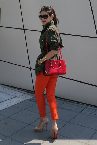 Military inspired + Red Accents 