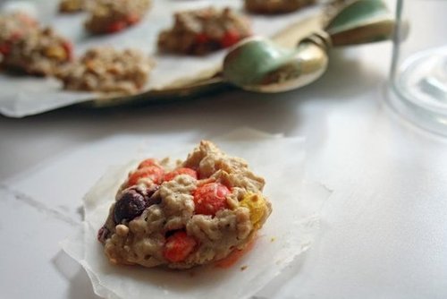 Reese's Pieces Oatmeal Cookies