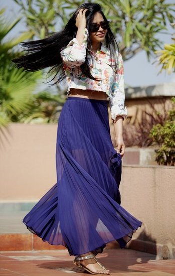 FLORAL AND ROYAL BLUE!