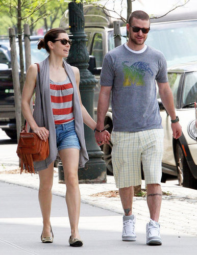 Jessica Biel and Justin Timberlake held hands during a May 2010 walk around NYC.
Jessica Biel and Justin Timberlake held hands during a May 2010 walk around NYC.