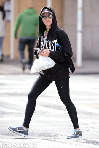 Scarlett Johansson hit the gym in NYC.
Scarlett Johansson hit the gym in NYC.