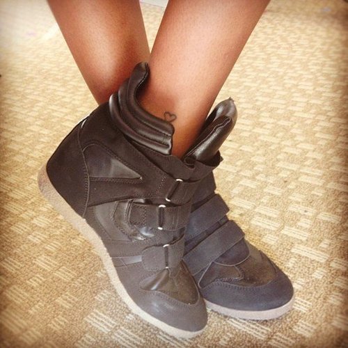 These wedge sneakers — from Target, no less! — added an extra spring in our step on Thursday.
These wedge sneakers — from Target, no less! — added an extra spring in our step on Thursday.
