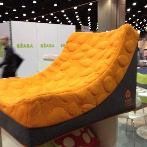 Nook is turning its popular pebbled mattress into a lounger for babies 18 months old and up. It is 19 inches wide, waterproof, and even I fit in it!
Nook is turning its popular pebbled mattress into a lounger for babies 18 months old and up. It is 19 inches wide, waterproof, and even I fit in it!