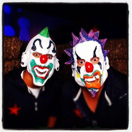Connor Cruise and his friend wore freaky masks.
Source: Instagram user c_cruise
Connor Cruise and his friend wore freaky masks.
Source: Instagram user c_cruise
