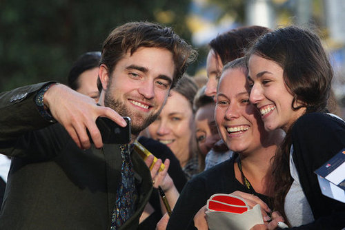 Robert Pattinson greeted fans on his Breaking Dawn Part 2 promotional tour in Sydney.
Robert Pattinson greeted fans on his Breaking Dawn Part 2 promotional tour in Sydney.