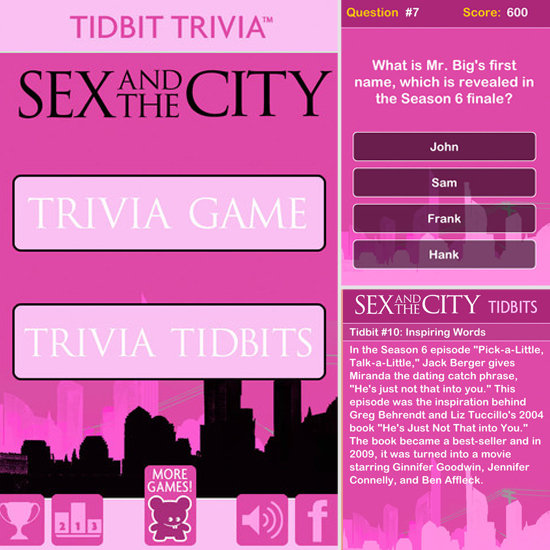Sex and the City Tidbit Trivia