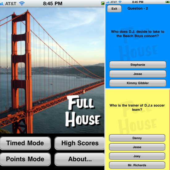 Full House Quiz