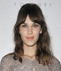 Get the Look: Alexa Chung's Peach Lip and Fringe and the Foundry LA Opening