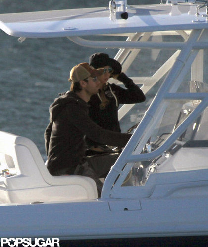Enrique Iglesias and Anna Kournikova sat close together as they cruised around Miami.
Enrique Iglesias and Anna Kournikova sat close together as they cruised around Miami.